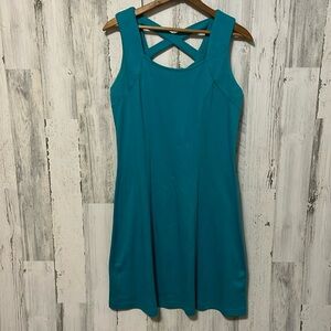 Z3 Teal comfy tank top dress straps back basic simple everyday wear medium med M